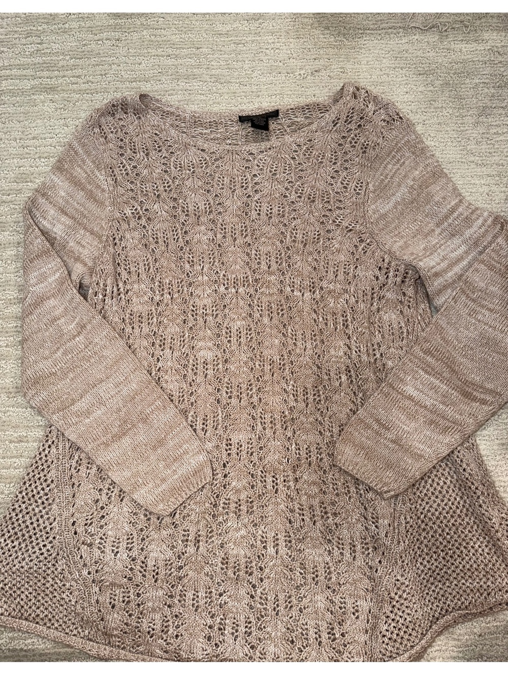 Preswick & Moore beige knit sweater